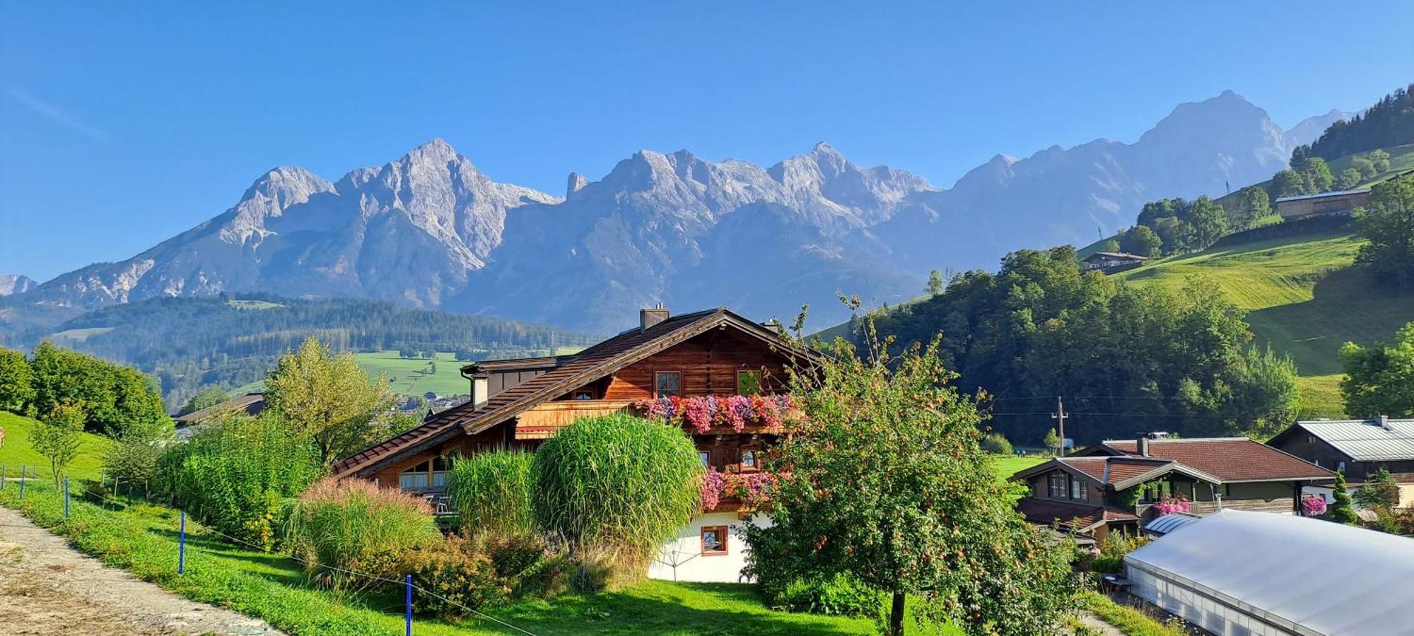 Ferienwohnung Langeck Maria Alm am Steinernen Meer Buitenkant foto